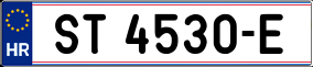 Truck License Plate